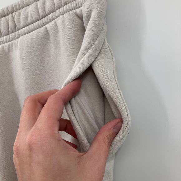 Nike Bone White Pockets Drawstring Sportswear Club Fleece Jogger Sweatpants - Picture 7 of 10